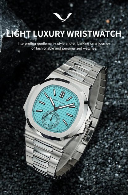 Specht & Söhne New Classic 40.8MM Ultrathin Watch For Men Japan VH60 Movt Sapphire Crystal 5980 Sports Wristwatch 50M Waterproof