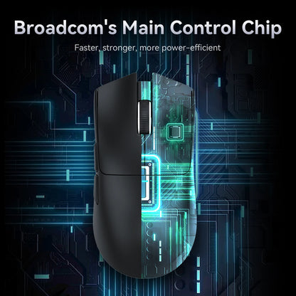 Attack Shark X11&R1 Tri Mode Bluetooth Wireless Mouse With Charger Base RGB Ergonomics Mice Lightweight PC Gamer Accessories