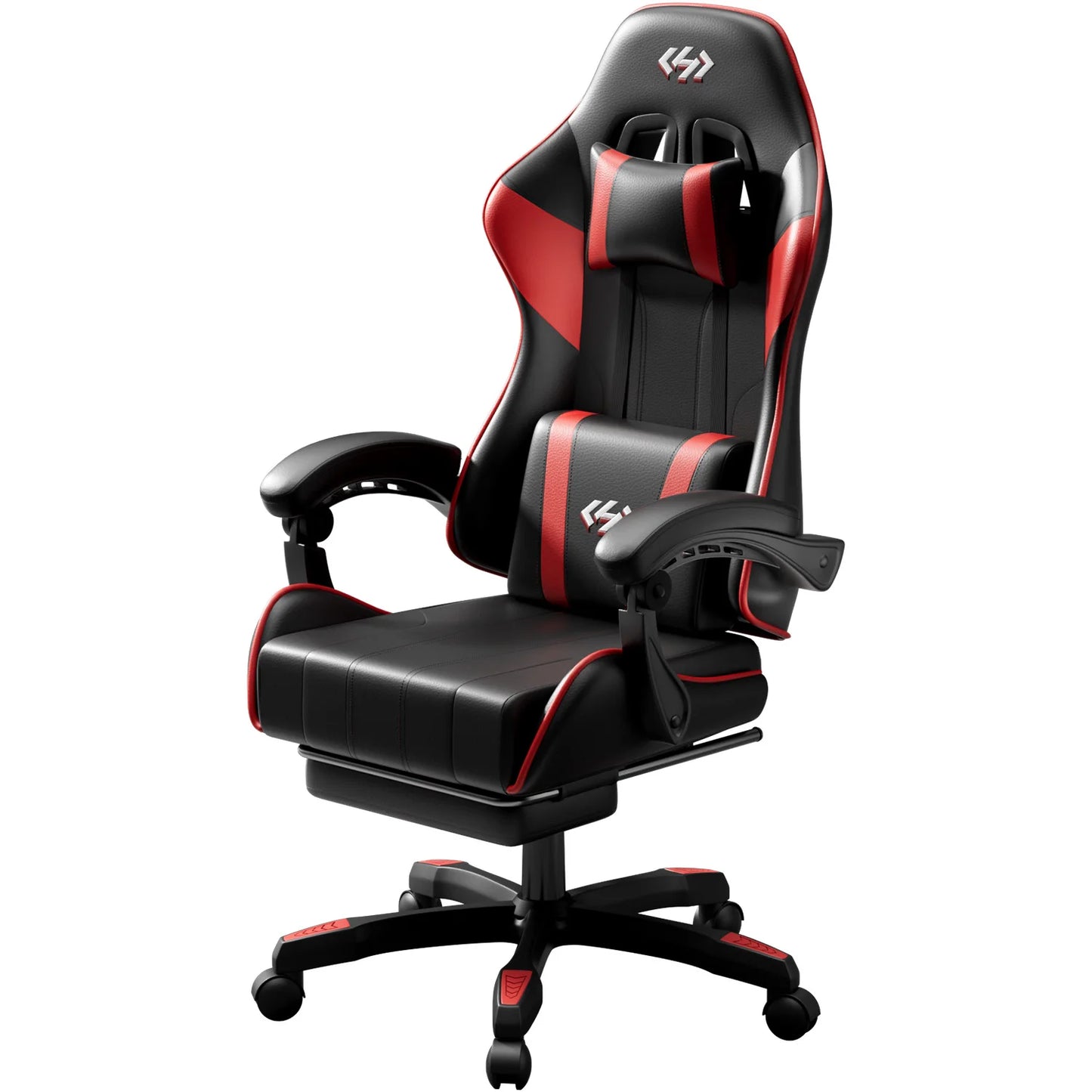 Sedia gaming ergonomica, sedia da ufficio per computer con poggiapiedi e poggiatesta, sedia da ufficio per adulti con altezza e schienale regolabili