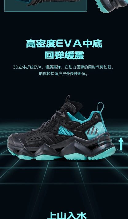 RAX Running Shoes Men&Women Outdoor Sport Shoes Breathable Lightweight Sneakers Air Mesh Upper Anti-slip Natural Rubber Outsole