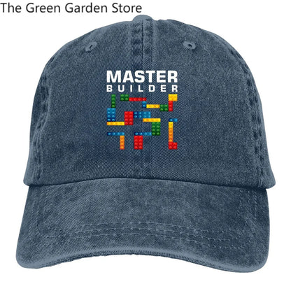 Building Blocks Multicolor Hat Peaked Men's Cap Cool Master Builder  Building Blocks Personalized Visor Protection Hats