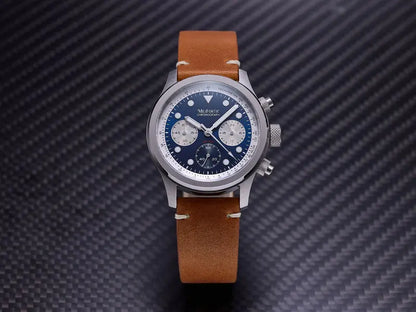 Milifortic 39MM Fashion Chronograph Watch Man R086 Retro C3 Luminous Stainless Steel Waterproof 100M VK63 Quartz Watches For Man