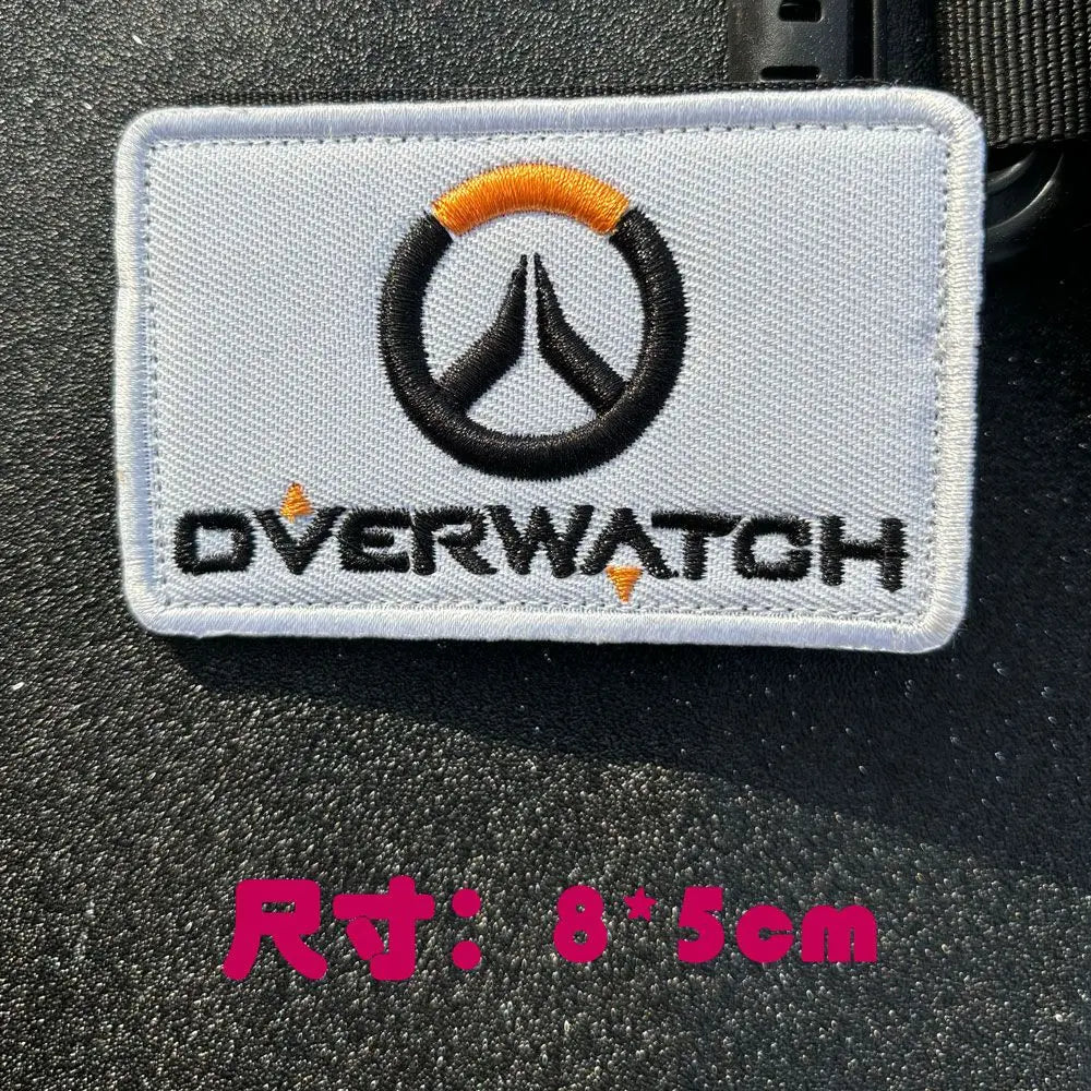 Patch de braço anime Overwatch DVA para cosplay, mochila, aplicação decorativa e vestuário