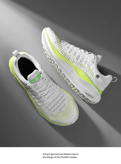 Men's Cushioned Running Shoes EVA Midsole for Shock Absorption Lightweight & Breathable Mesh Sports Sneakers for Gym and Walking