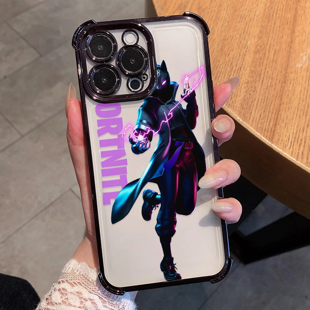 Anime Fortnite zaštitna maska za telefon za Xiaomi Redmi A7 15 A3 15C 14C K50 A1 Note 15 14 13 12 12s Pro Plus 4G 5G, otporna na padove