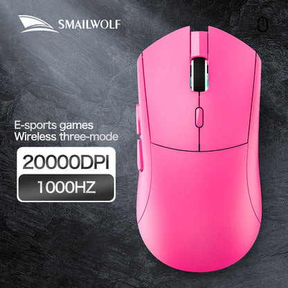SMAILWOLF RS7 Bluetooth Wireless Gaming Mouse Three Mode PAW3311 Macro-definition Mouse Laptop Gaming Office