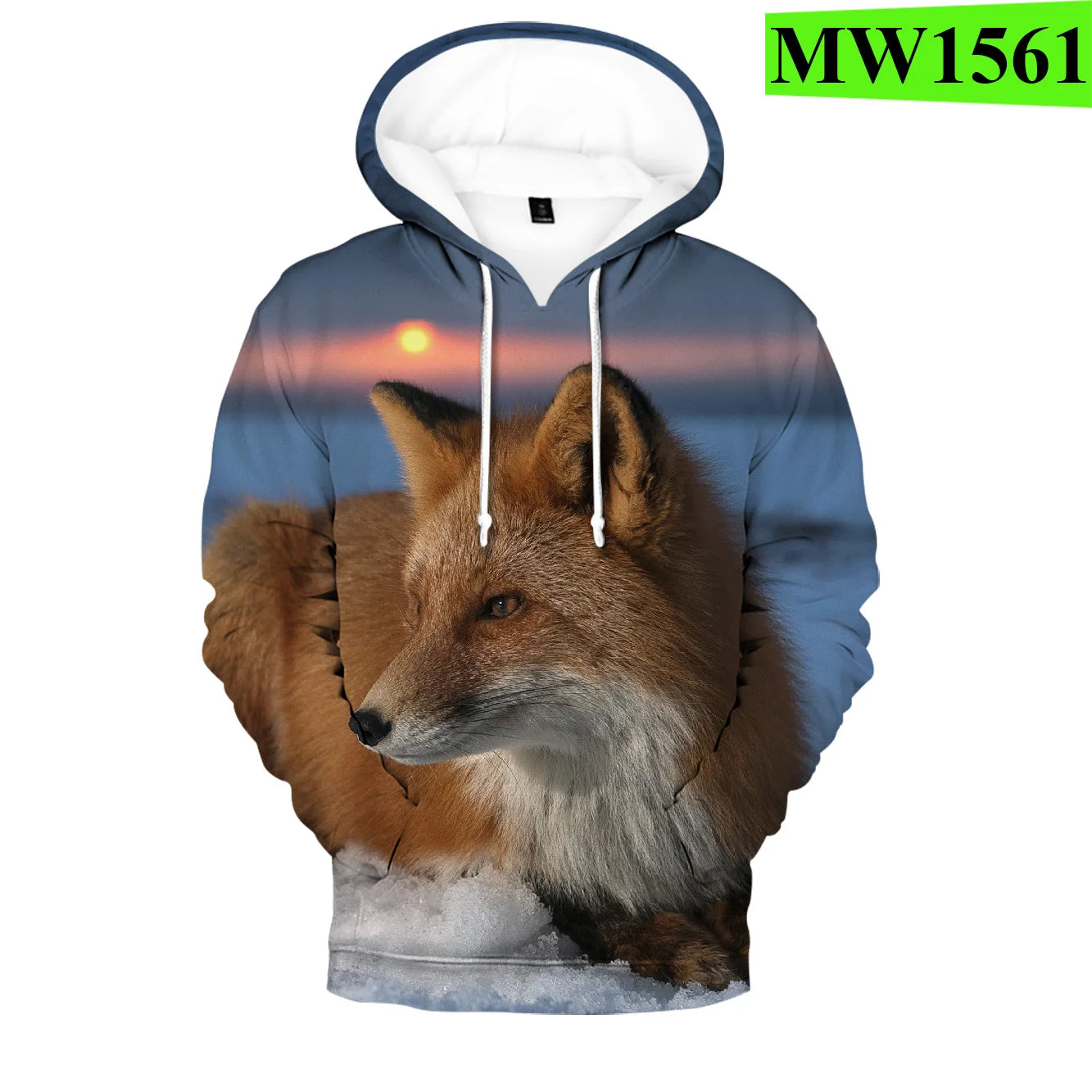 Popularne bluzy z kapturem i bluzy Hip Hop Novelty z wygodnym nowym nadrukiem 3D Fox, dla mężczyzn/kobiet, dorosłych/dzieci, casualowe bluzy wkładane przez głowę