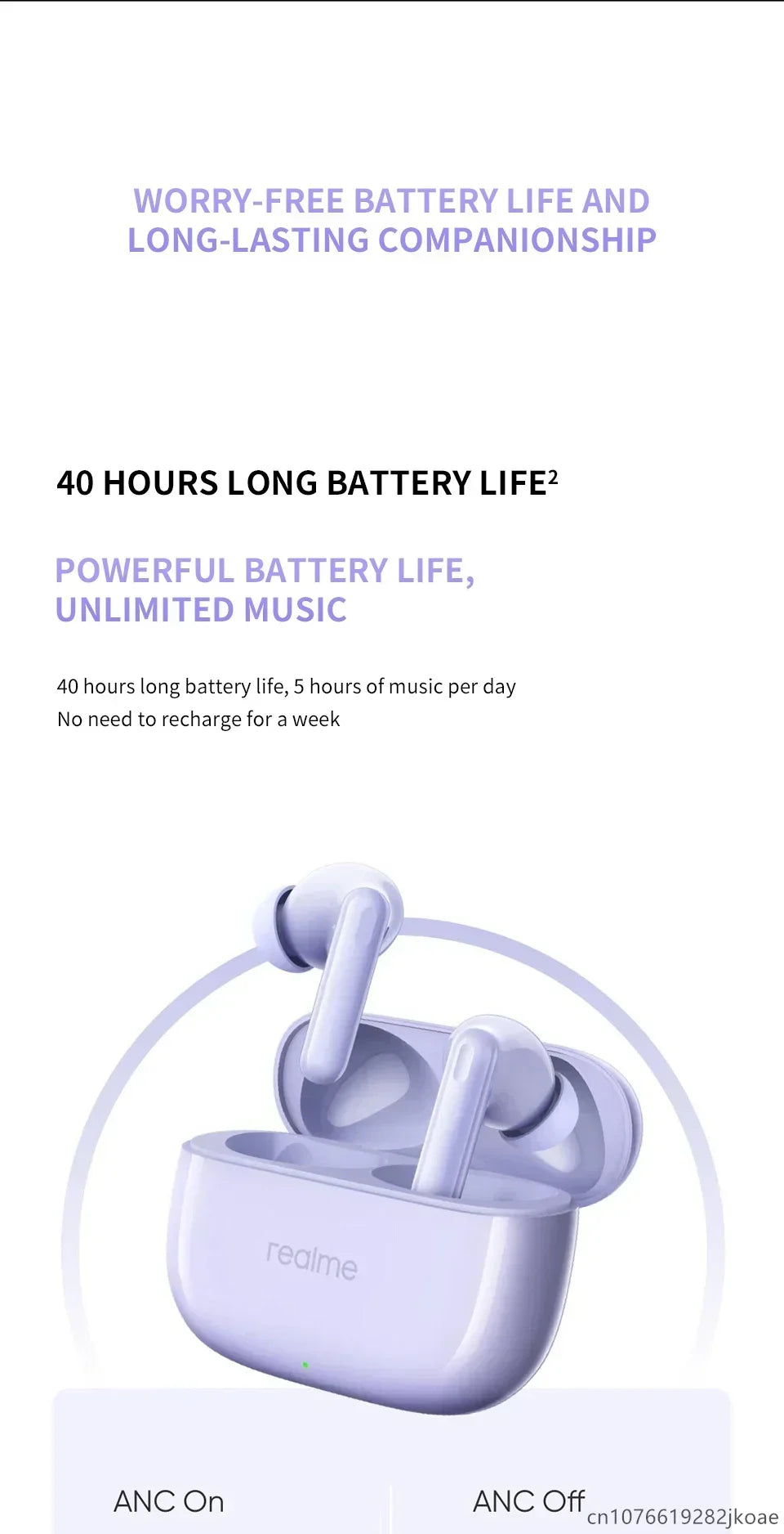 realme Buds T310 Earealme Buds T310 Wireless Earbuds Bluetooth 5.4 – 46dB Active Noise Cancelling HiFi Earphones with Deep Bass & Long Battery Liferphones 46dB Active Noise Cancelling HiFi Wireless Headphones Bluetooth 5.4 Game Music Headset Long Standby