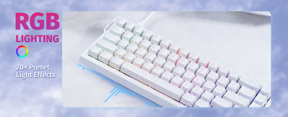 ATTACK SHARK X68 HE Rapid Trigger Mechanical Gaming Keyboard 60% Wired with Adjustable Actuation, Hall Effect Magnetic Switch, 8KH