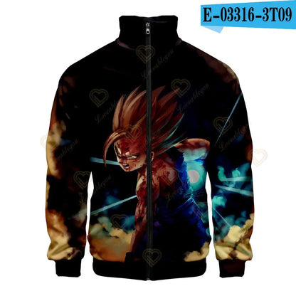 Dragon Ball 3D Print Zipper Hoodie Cool Fashion Men/Women/Kids Long Sleeve Hoodies Sweatshirt Casual Cosplay Jacket Clothes