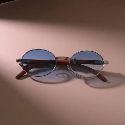Casual Oval Round Sunglasses Women Men Sun Glasses Female Mirror Colors Designer Brand Fashion Luxurious Gradient Eyewear