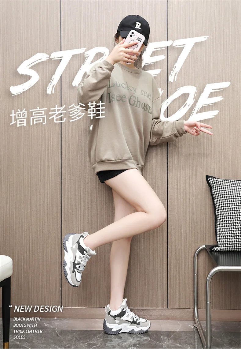 Sneakers for Women 2023 Autumn Slip-On Breathable Mesh Casual Shoes Women Heels Loafers