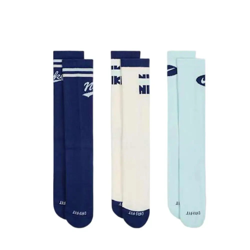 Nike Fashionable Casual Men's and Women's Sports Socks (Comfortable and Breathable) 3-Pack DH3822-902