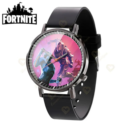 Wrist Watch F-Fortnited Cook Watch Trend Fashion Creative Quartz Student Watches Battle Game Figure Model Kids Birthday Gift