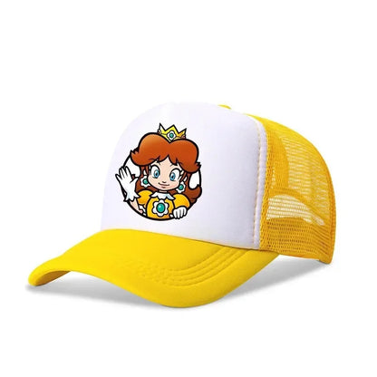 Mario Casual Baseball-zonnepetten Action Universele polyesterhoed Kinderartikelen Vrachtwagenchauffeursartikelen Volwassenen Verstelbaar Anime-accessoires