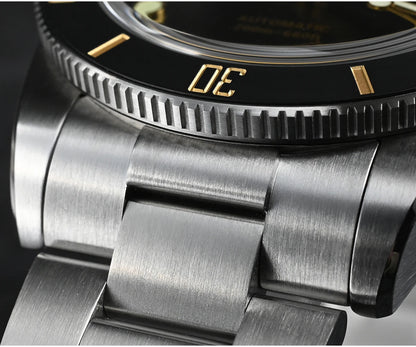 San Martin New 37mm BB54 Vintage Diver Watch ST2130 Automatic Mechanical Men Wristwatch Sapphire Luminous Waterproof 200m SN0138