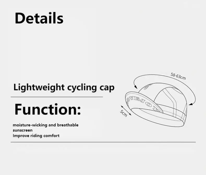 Cycling Hat Sports Caps Road Bicycle Liner Cap Women Man Helmet Sunscreen lightweight  NEW Breathable Quick-dry Colorful