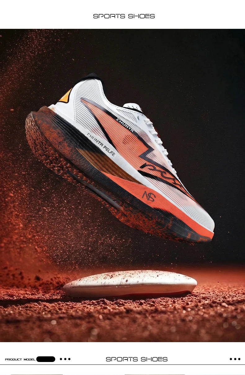 Laufschuhe für Herren, Carbonplatte, spezialisiert für Marathon und Sport, atmungsaktiv, leicht, komfortable rutschfeste Chunta-Sneaker für Damen