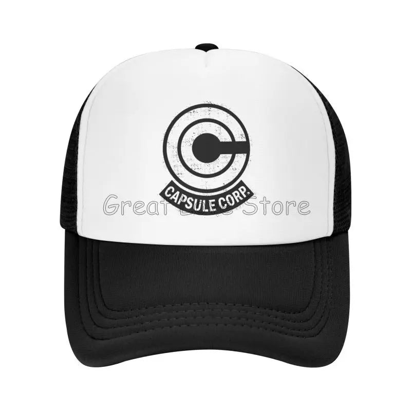 Capsule Corp – czapki baseballowe z siateczką, unisex, czapki typu „trucker” w stylu hip-hopowym, czapki „dad hat” z motywami anime DBZ, czapki wyścigowe z regulacją, letnie czapki typu „trucker” i czapki typu „snapback”