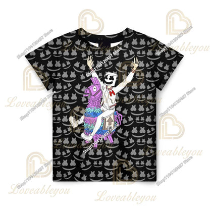 Fortnite T Shirt for Kids Banana Peely T-shirt Men's Women's Tshirt Battle Royale Game T Shirt Harajuku Summer Tops