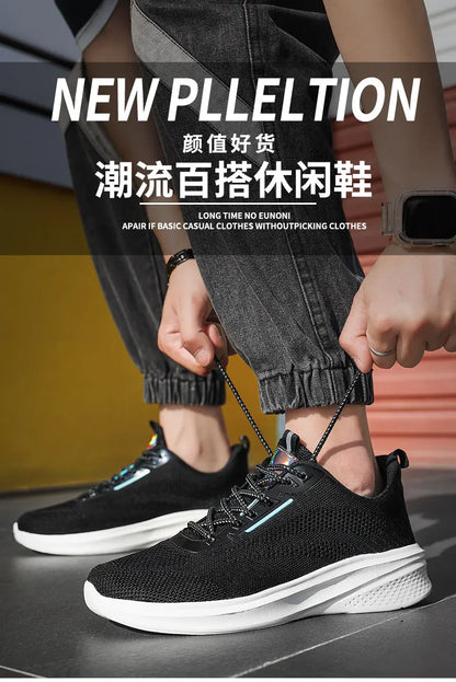 Leather Men Shoes Sneakers Trend Casual Shoe Italian Breathable Leisure Male Sneakers Non-slip Footwear Men Vulcanized Shoes