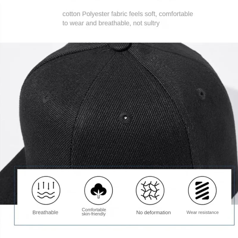Large 64cm Back Closed Skateboard Cap for Men Fitted Baseball Cap XXL Male Big Size Snapback Caps Plain Football Hat 60cm 62cm