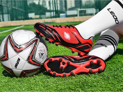 Soccer Shoes Men Turf Football Boots Fashion Firm Ground Studs Anti-Slip Boy Sneakers Original Outdoor Field Training Trainers