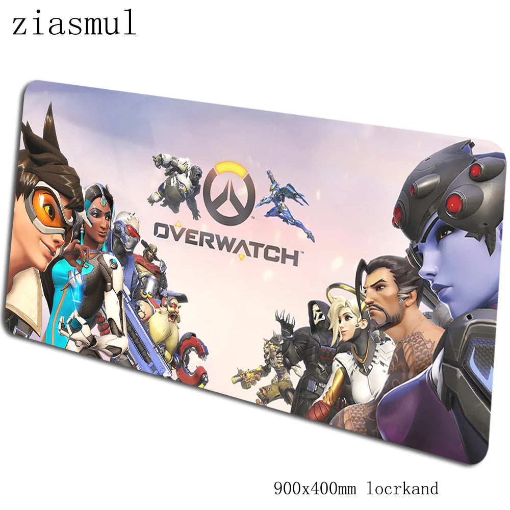 Tapete de rato Overwatch 90x40cm, tapete de rato gaming aesthetic, tapete de rato gamer personalizado elegante para teclado e PC
