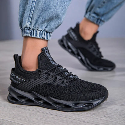 Baskets décontractées roses pour femmes et hommes, chaussures Blade, grandes tailles (46), chaussures de course légères et respirantes pour hommes, baskets de sport en mesh