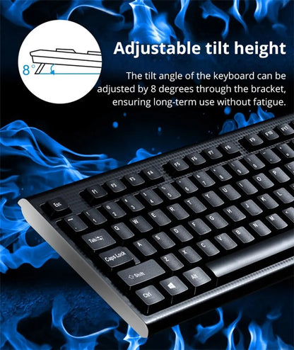 Teclado Individual Q9 USB de Conetor Quadrado para Escritório e Casa, PS2 de Conetor Redondo, com Fio para Computador de Secretária