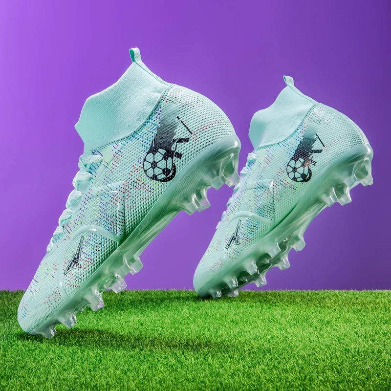Scarpe da calcio professionali da uomo, scarpe da calcetto con tacchetti, sneakers da calcio ultraleggere per allenamento e sport all’aperto