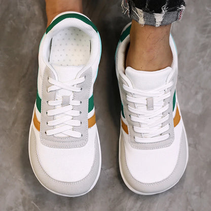 Herresneakers med bred tåboks, barfodssko, minimalistiske, åndbare og komfortable udendørs gåsko, sporty casual blå sko 2025