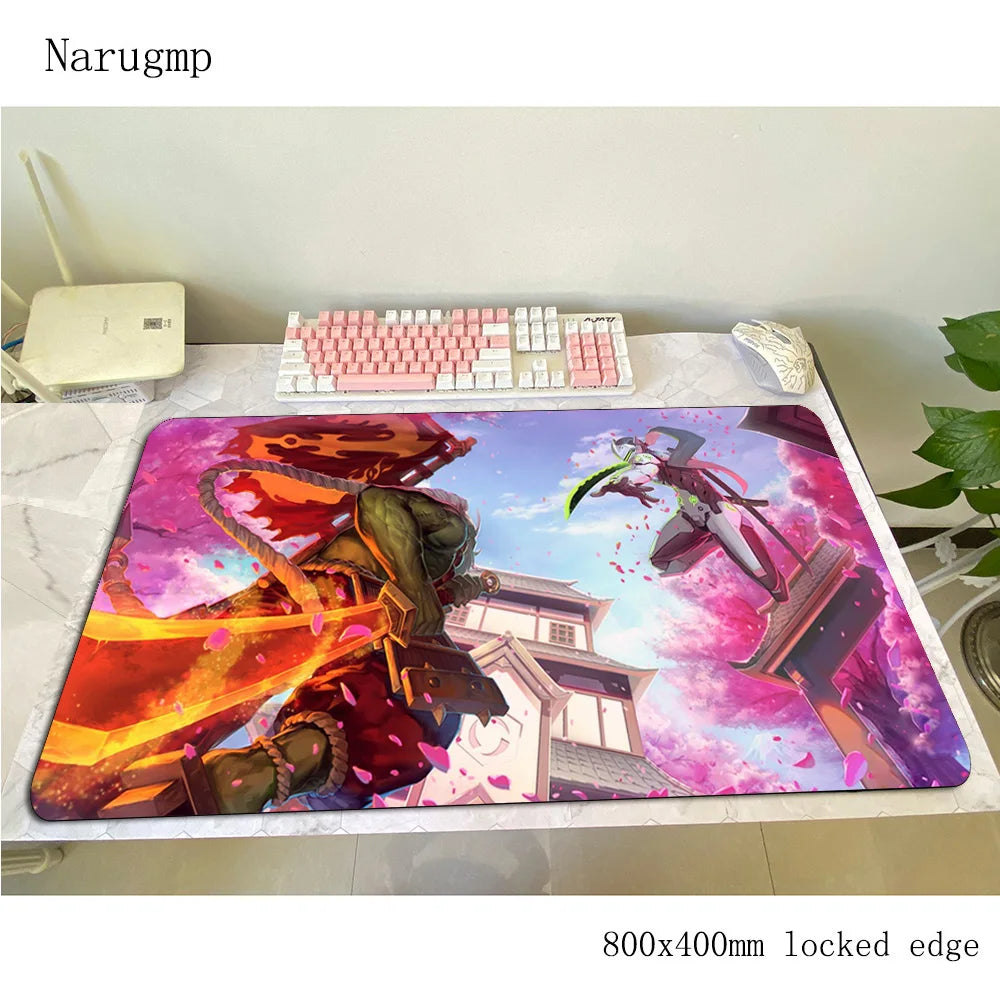 Overwatch Mauspad 80x40cm Gaming-Mauspad Halloween-Geschenk großes Mauspad Gamer-Computertischmatte Notebook-Mousemat PC