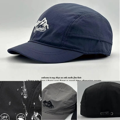 Gorra de béisbol para hombre con cabeza grande, parte trasera cerrada, ala corta de 5 cm, gorras ajustadas de malla, gorras elásticas totalmente cerradas, tallas 56-60 cm y 61-65 cm
