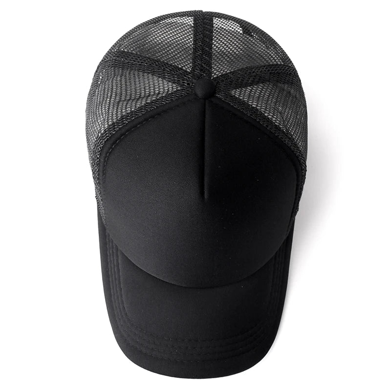 Unisex Cap Casual Plain Mesh Baseball Cap Adjustable Snapback Hats for Women Men Hip Hop Trucker Cap Streetwear Dad Hat