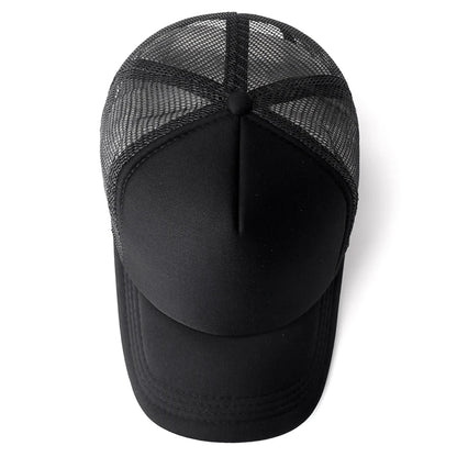 Unisex Cap Casual Plain Mesh Baseball Cap Adjustable Snapback Hats for Women Men Hip Hop Trucker Cap Streetwear Dad Hat