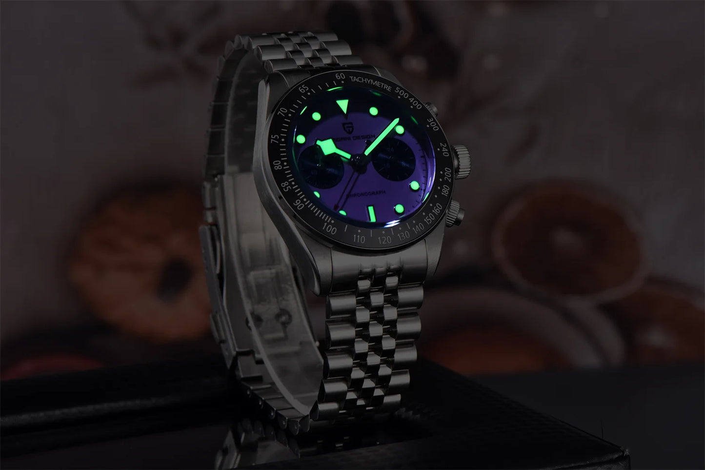 2026 New PAGANI DESIGN BB Flamingo Chronograph Luxury Sports Quartz Watch Men Sapphire mirror 100M Waterproof Fashion Wristwatch