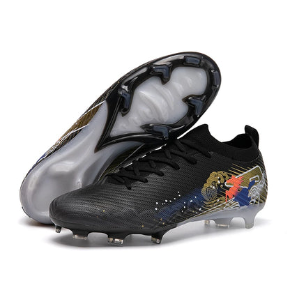 New Men Football Boots Cleats Non-Slip Match Ultralight Soccer FG Training Shoes Soccer Shoes Long Spikes Outdoor Drop Shipping
