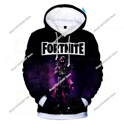 Game Fortnite Hoodies Teenager Boys Hoodie Kids Sweatshirts Cartoon Leisure Outwear Children Cosplay Pullovers Streetwear Gift