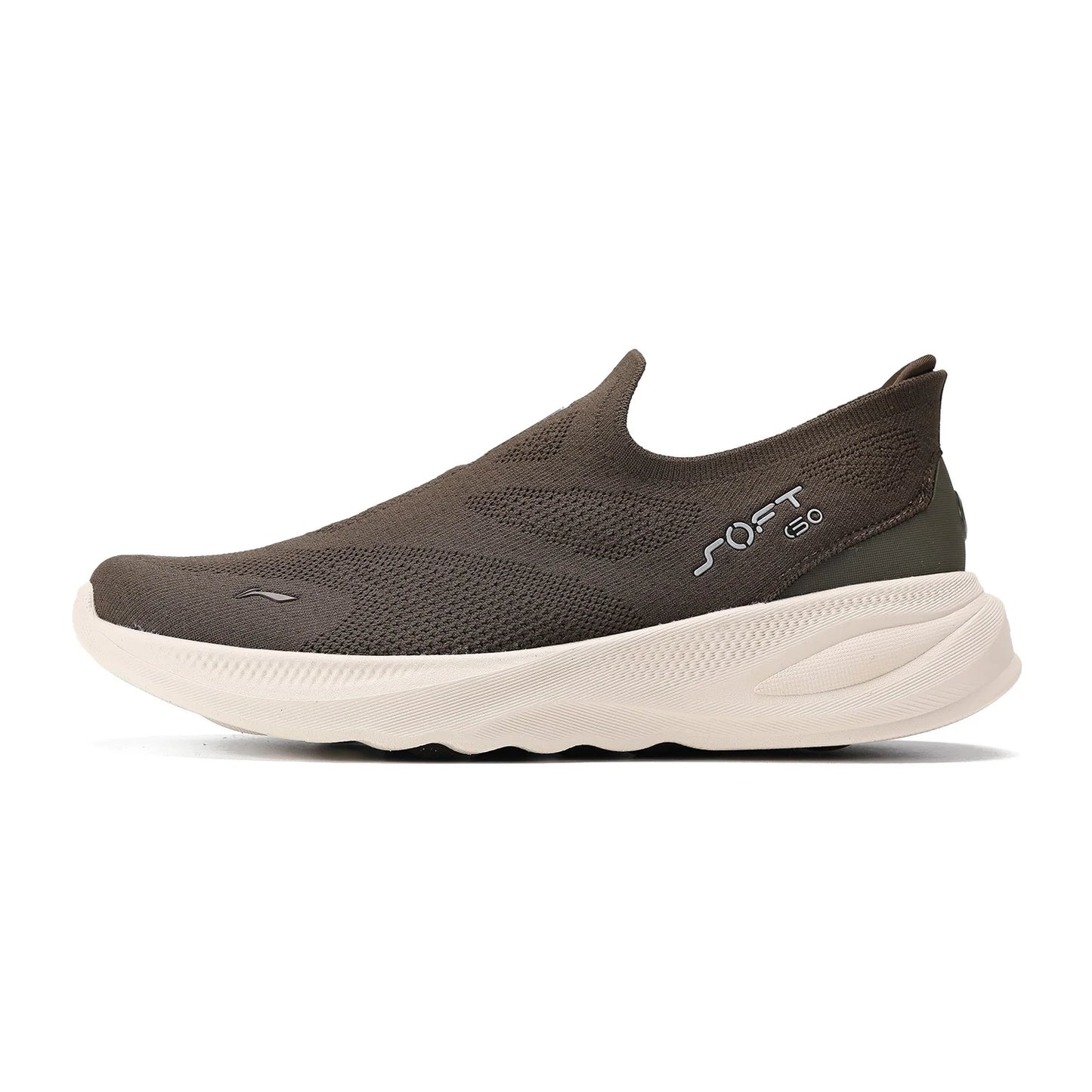 Li-Ning férfi SOFT GO 2 KNIT belebújós, casual gyaloglócipő, párnázott, kényelmes és stabil LiNing hálós jogging és mindennapi sport sneakers AGLV017