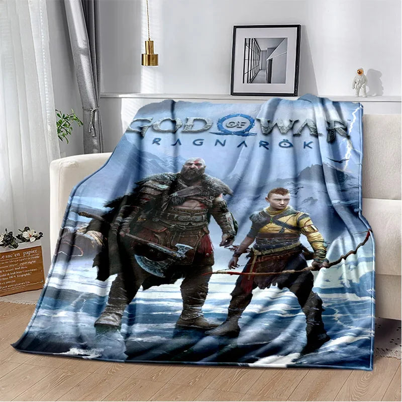 29 Style Kratos God of War Games Cartoon Blanket,Soft Throw Blanket for Home Bedroom Bed Sofa Picnic Travel Office Cover Gifts