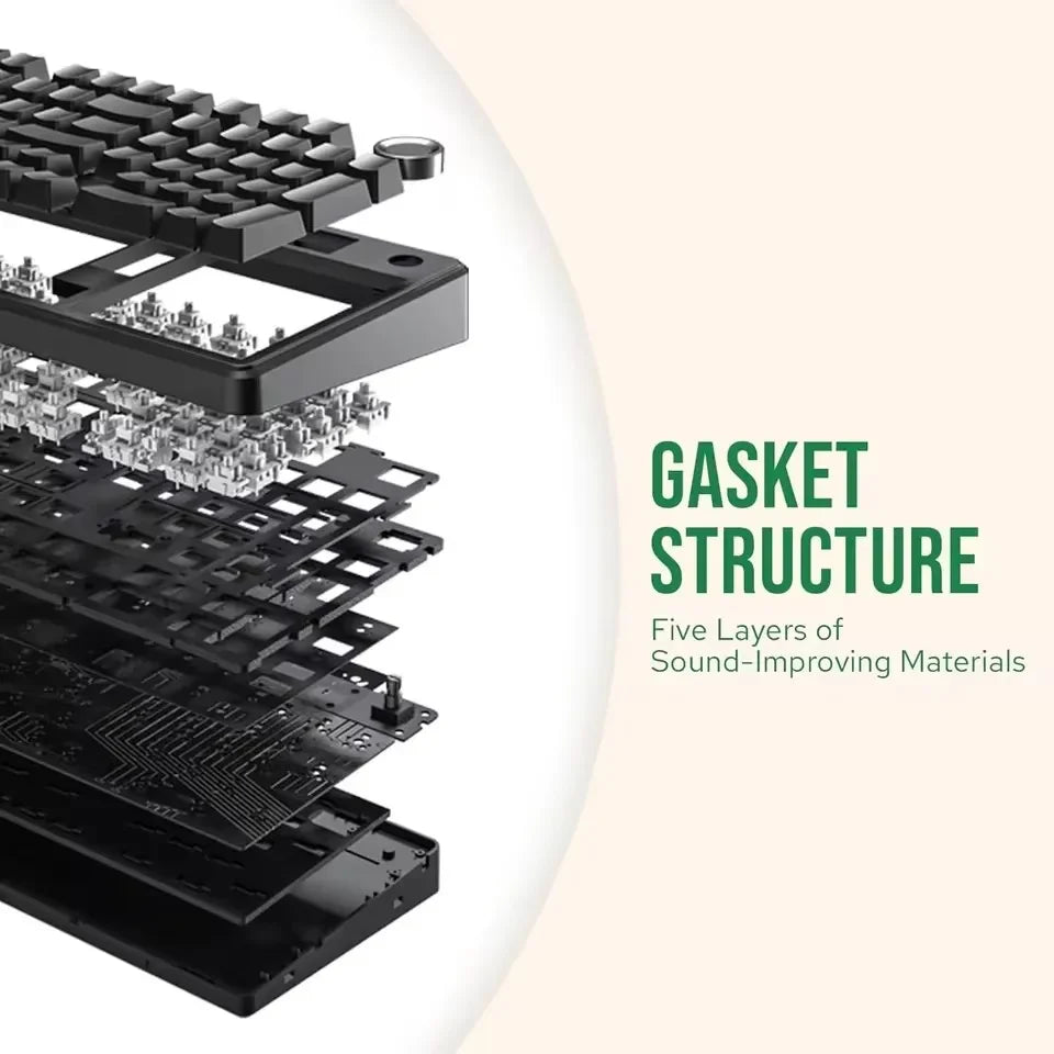 Teclado Mecânico Gaming E-sports AULA F99 Pro Três Modos RGB Hot Swappable 96% PBT Personalizado Sem Fios com Botão Medi