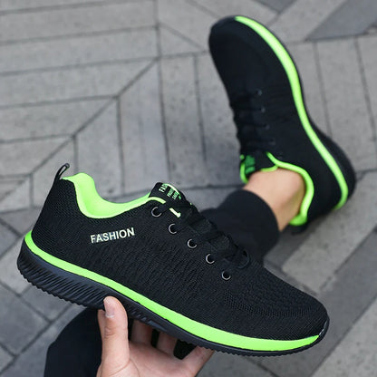 Adidași de alergare pentru bărbați cu plasă, sport, pentru sală, ușori, pantofi casual pentru bărbați, la modă, din tricot respirabil, încălțăminte de mers pe jos, mărimi 39-46