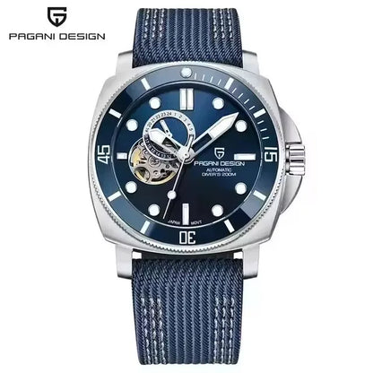 PAGANI DESIGN 2026 Original 43MM Men's Automatic Mechanical Watch NH39 200M Waterproof AR Sapphire Mirror Watches For Men