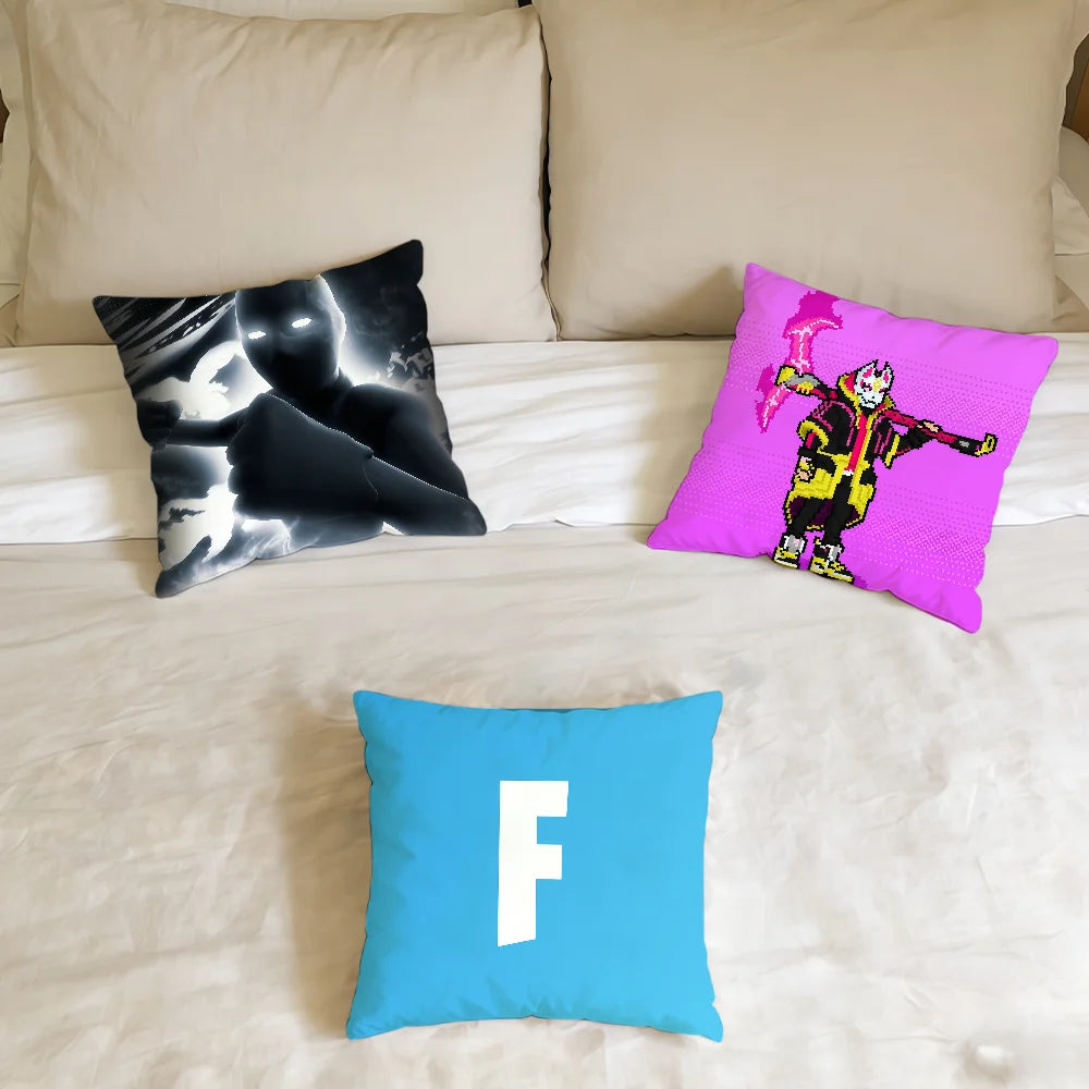 F-FORTNITE-ES Kissenbezug Gaming Home Office Geburtstags- und Jubiläumsgeschenke Weicher, hautfreundlicher Kissenbezug