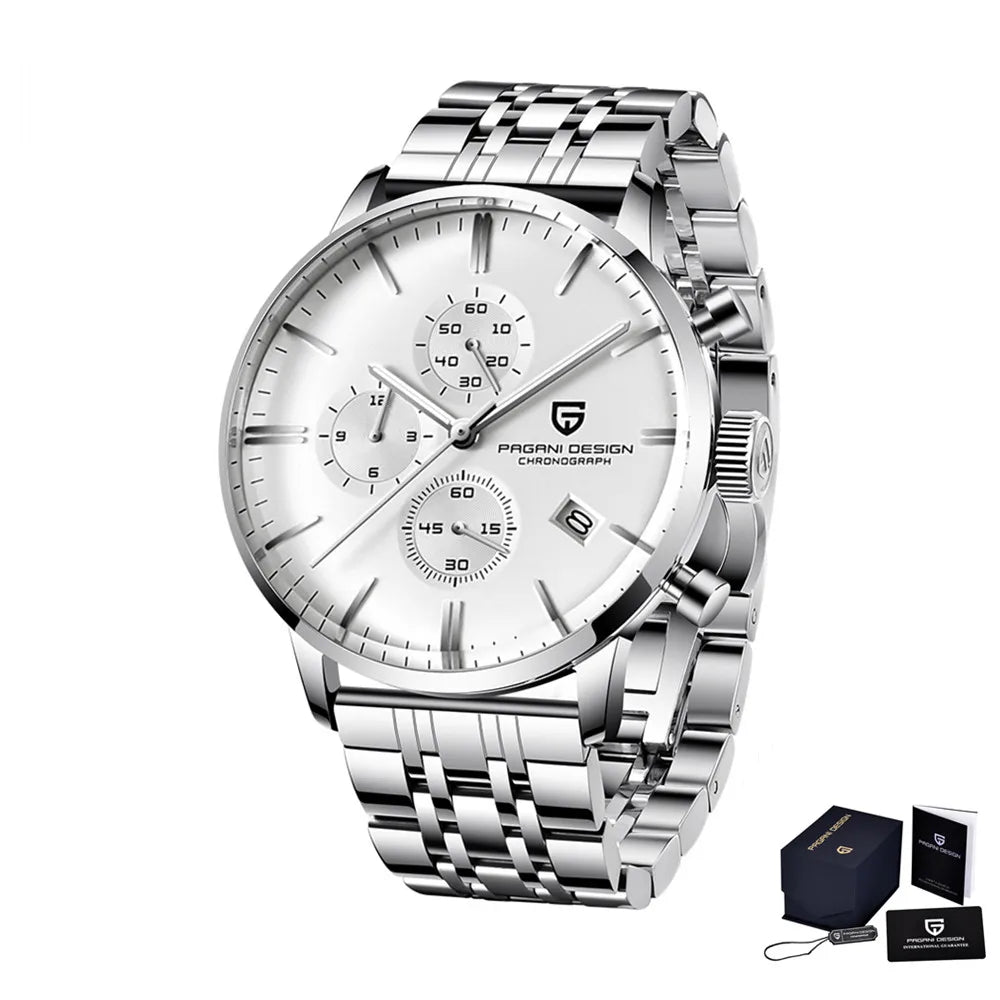 Pagani Design Men's Chronograph Watch  Japan VK67 Movt Waterproof Multifunctional Business Sports Quartz Watch Relogio Masculino
