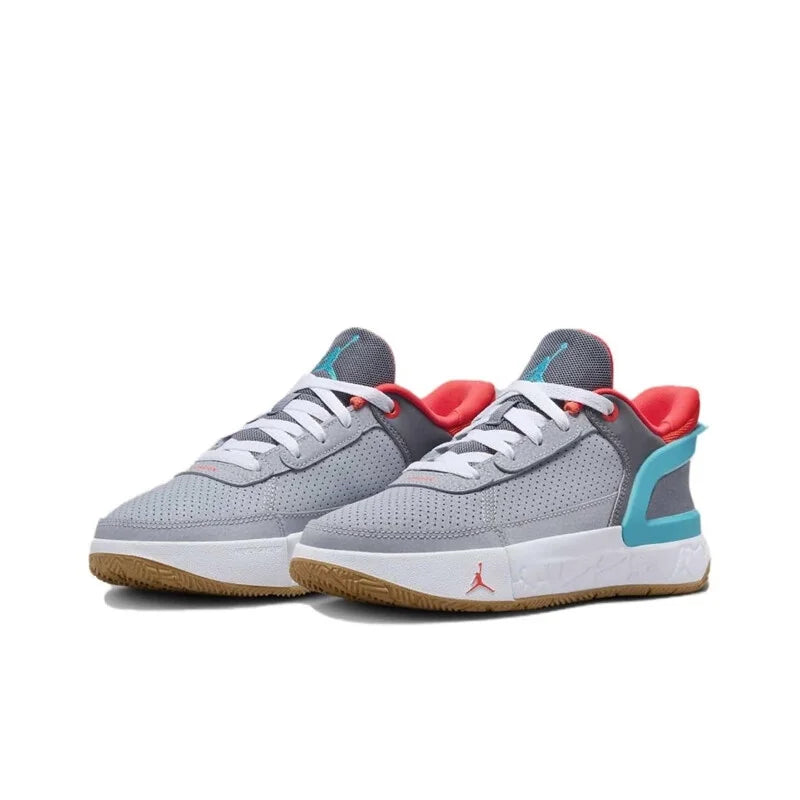 Nike Men's and Women's New Cushioning and Rebound Basketball Shoes Jordan Series Jordan Day1 E.O. Comfortable, Lightweight, Wear-Resistant Court Mid-Top Basketball Shoes, Textured Upper, Durable, Multi-Color Stitching, Fashio