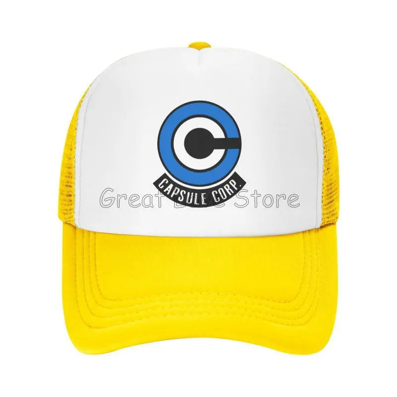 Capsule Corp – czapki baseballowe z siateczką, unisex, czapki typu „trucker” w stylu hip-hopowym, czapki „dad hat” z motywami anime DBZ, czapki wyścigowe z regulacją, letnie czapki typu „trucker” i czapki typu „snapback”
