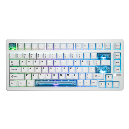 Teclado mecânico magnético EPOMAKER HE80 75% layout US QWERTY Hot-Swap Creamy Gasket com fio Hall Effect DKS SOCD para PC/Mac