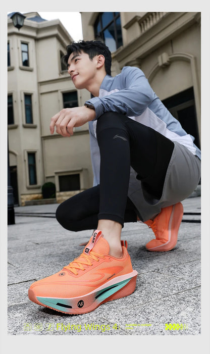 Running Shoes Carbon Board Speciality Marathon Men Sports Breathable Lightweight Women's Comfortable Athletic Nonskid Sneakers